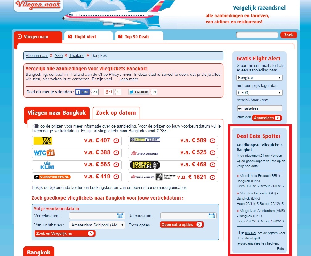 Nieuwe tool onthult goedkoopste vliegtickets