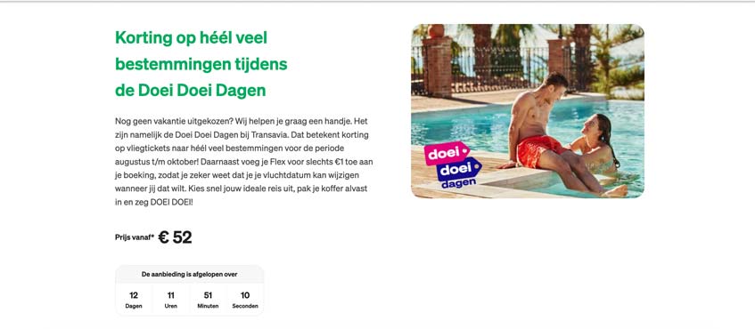 Ticket Sale Transavia aanbiedingen 2026 | Transavia Sale va €52!